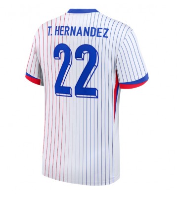 Frankrig Theo Hernandez #22 Udebanetrøje EM 2024 Kort ærmer